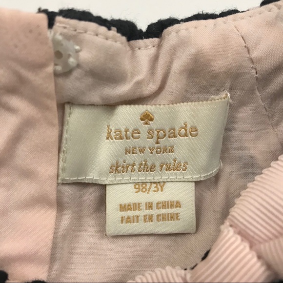 Kate Spade Black & Pink Cap Sleeve Lace Dress - Picture 3 of 4
